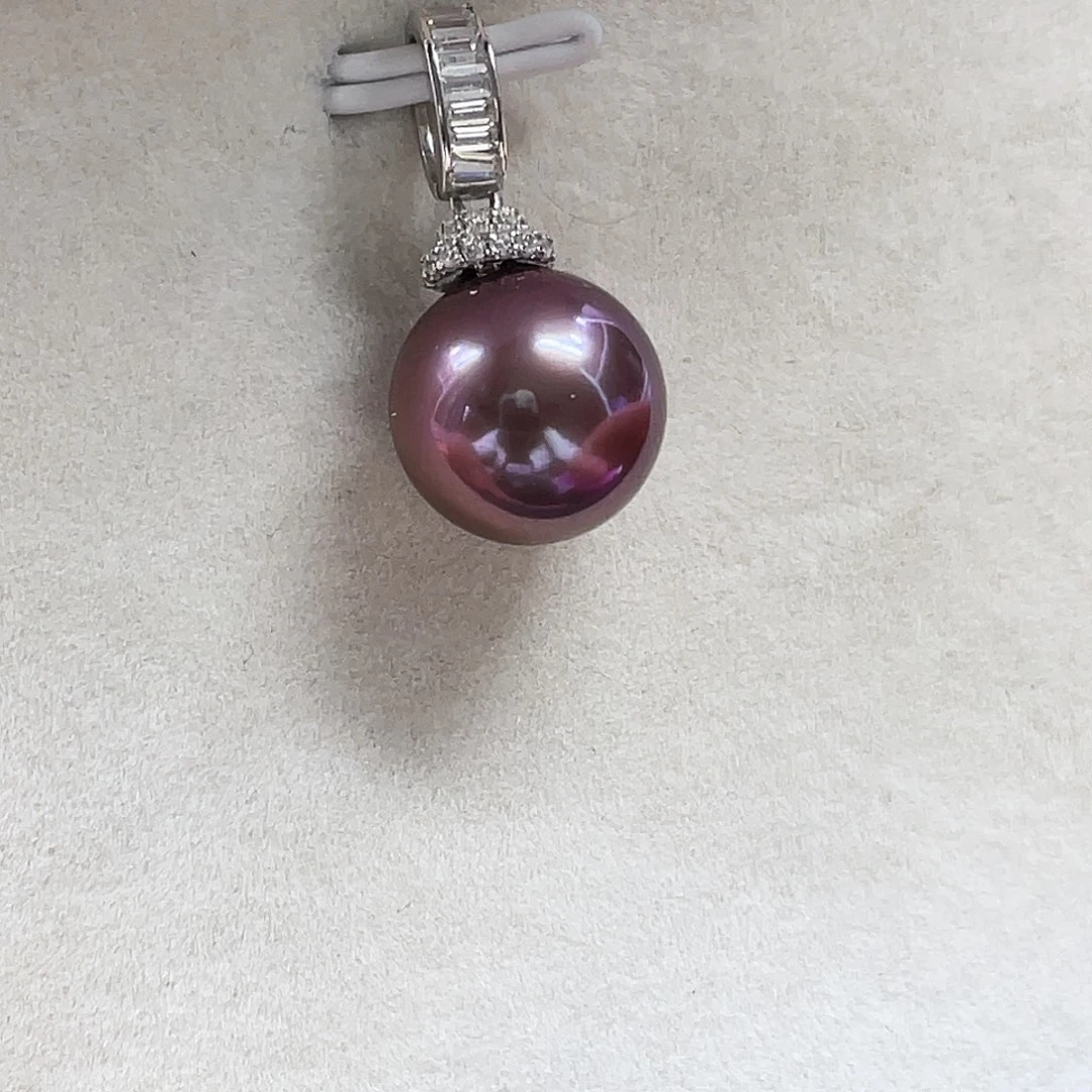 淡水珍珠银S925镶嵌颈饰