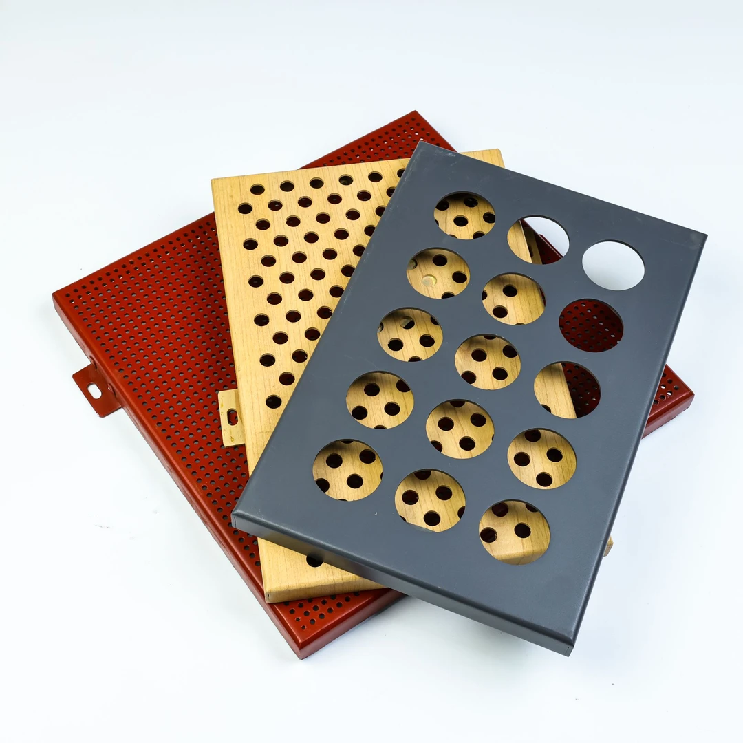 冲孔铝单板幕墙门头外墙木纹铝板室内外透光装饰板吊顶装饰铝板