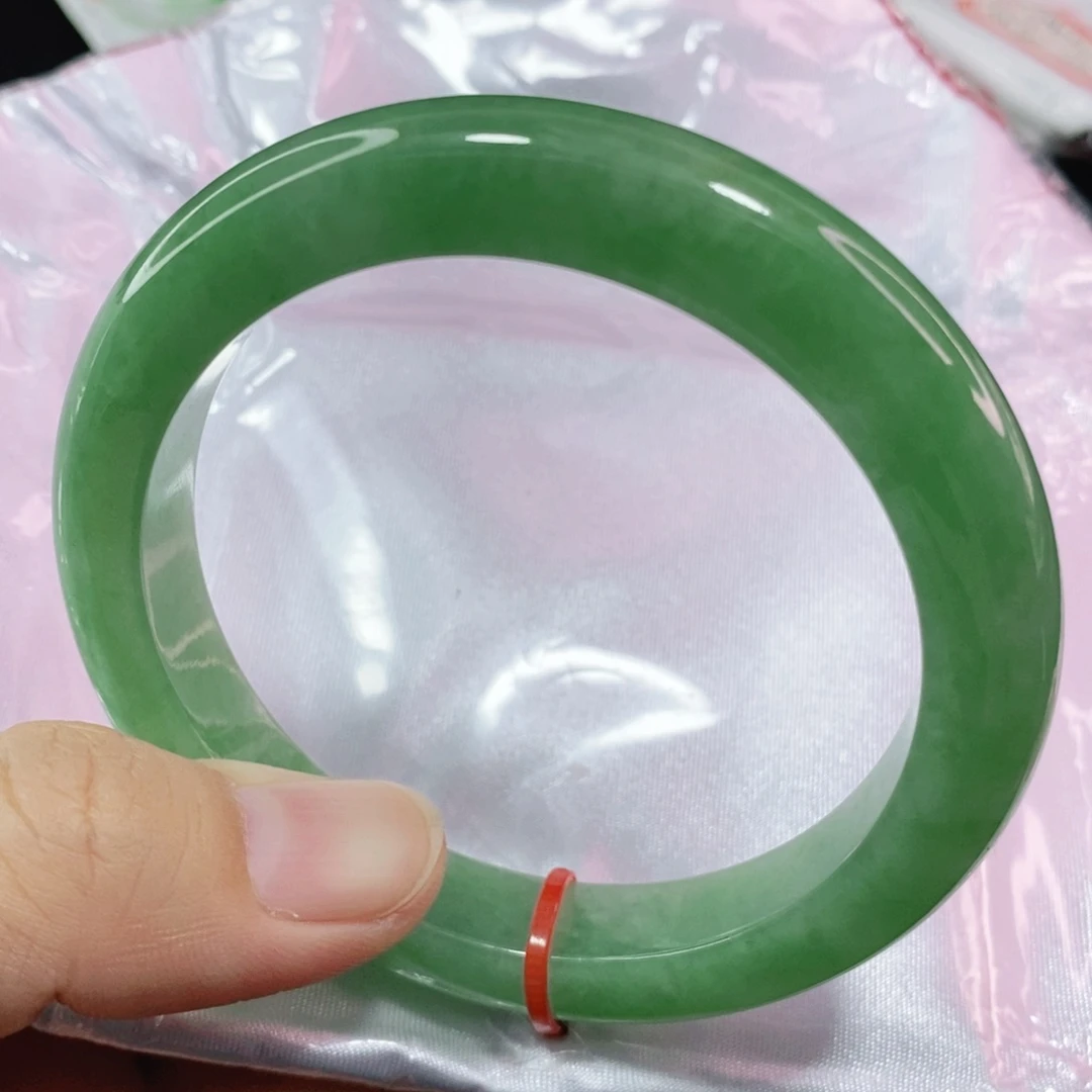 未镶嵌手镯翡翠56.8圈口完整强推高货毕业