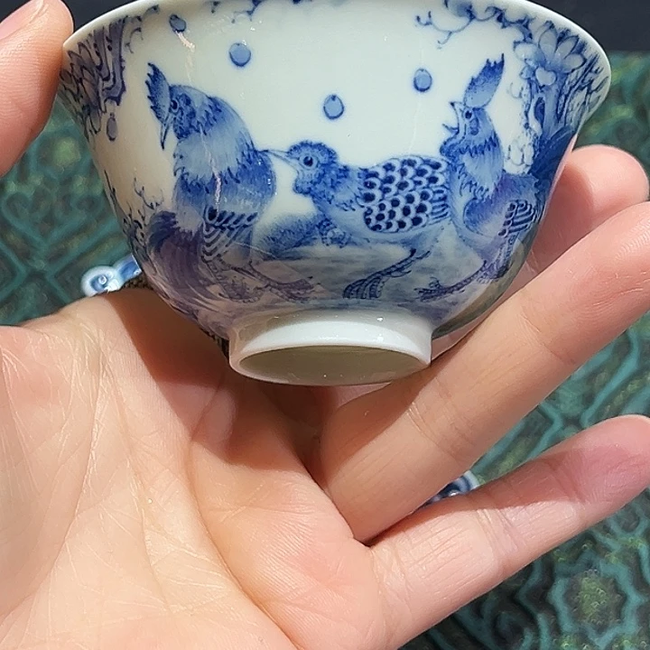 怡琅柴窑大吉图杯杯杯杯