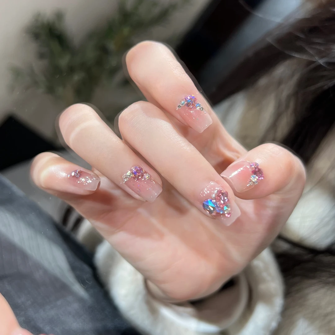 本宫指义【G32/施华】穿戴甲纯手工 底色53腮红