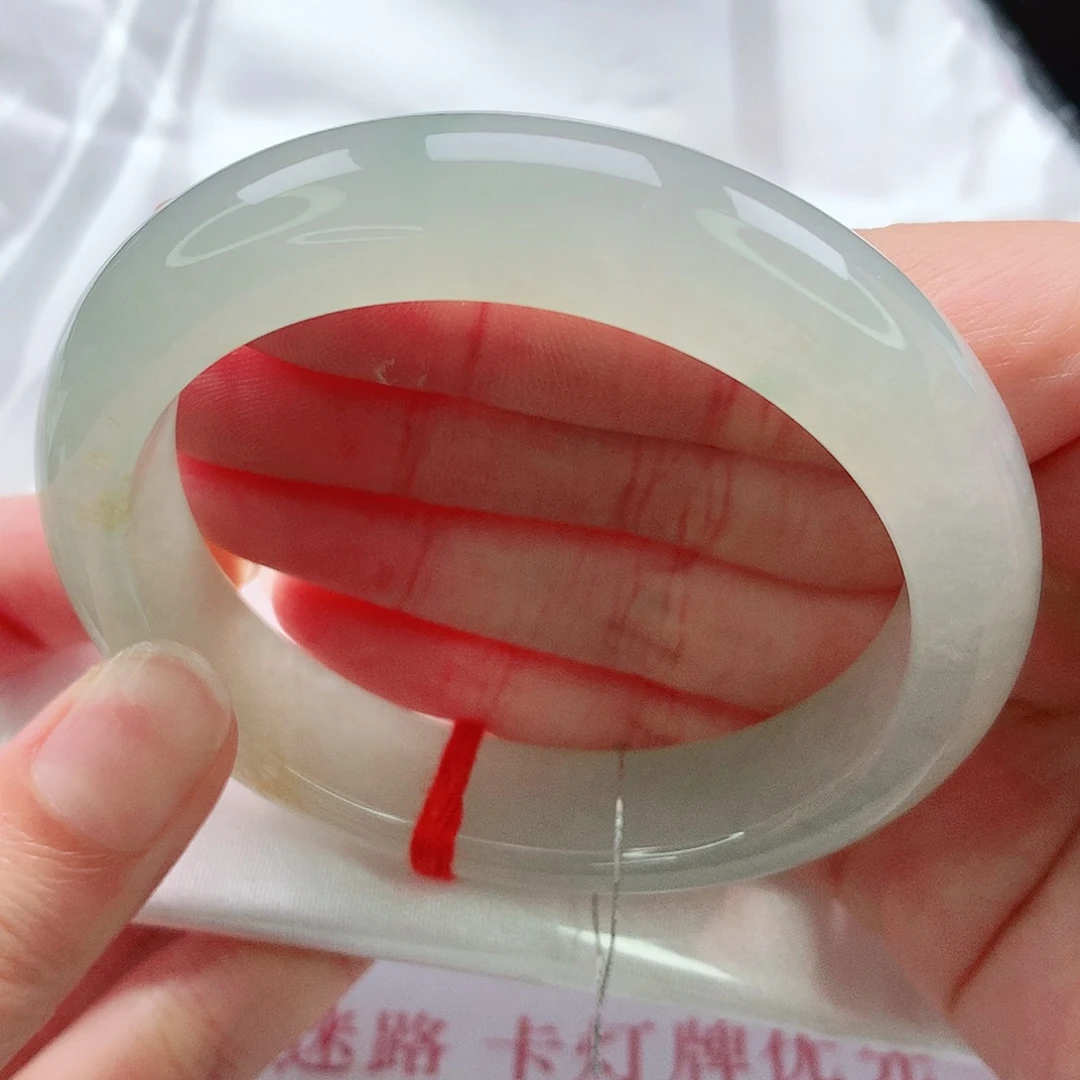 翡翠未镶嵌手镯55圈