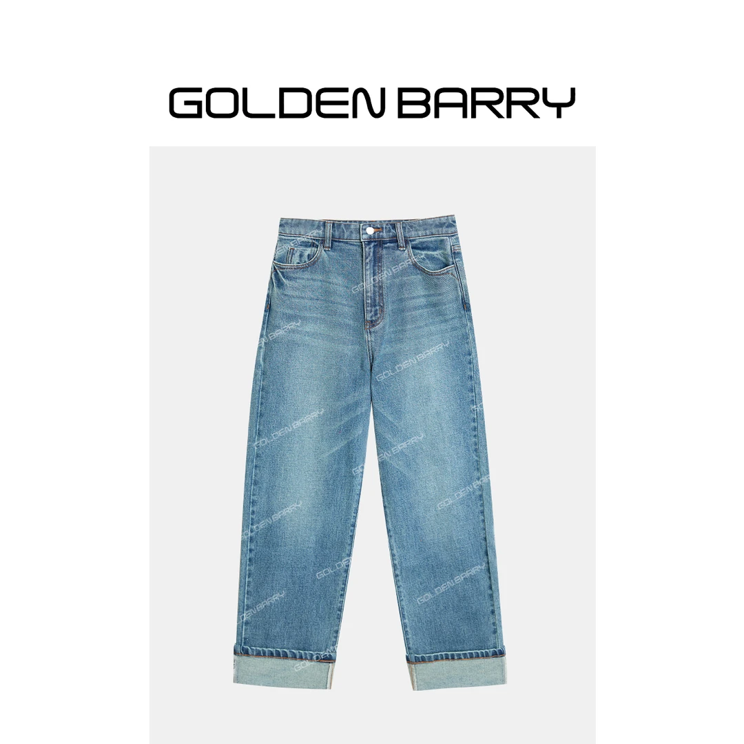 GOLDENBARRY|复古水洗直筒牛仔裤503176