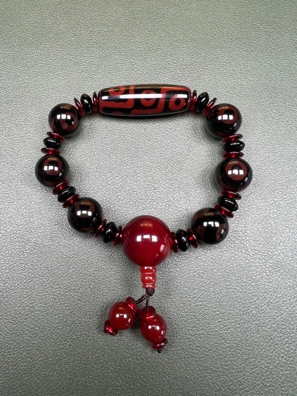 非金属珐琅手链 藏式高端9y手串