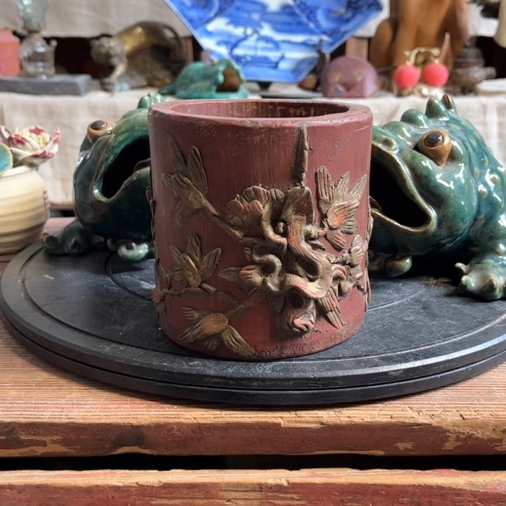 陶***景瓷片明玉家的老物件