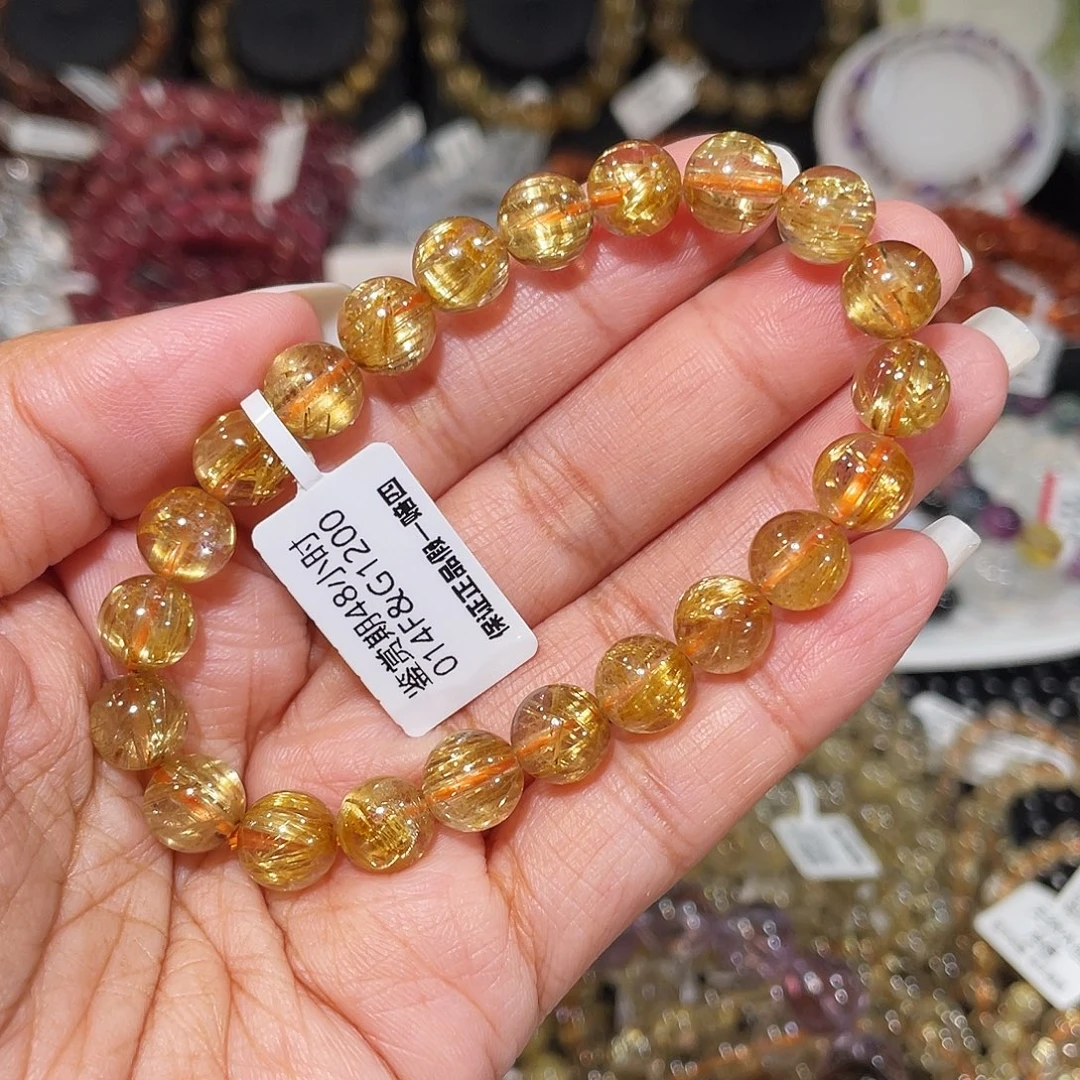 发晶未镶嵌手串已实名钛金8m