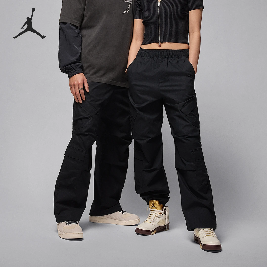 Nike/耐克正品JORDAN男士机能风运动耐穿宽松长裤HV0531-010