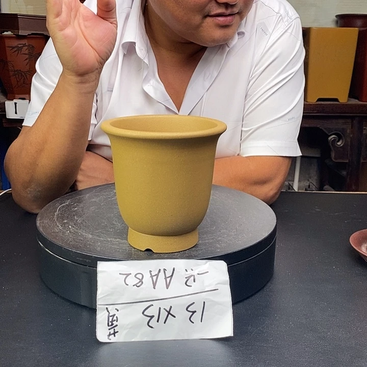 紫砂花盆货号一只AA82