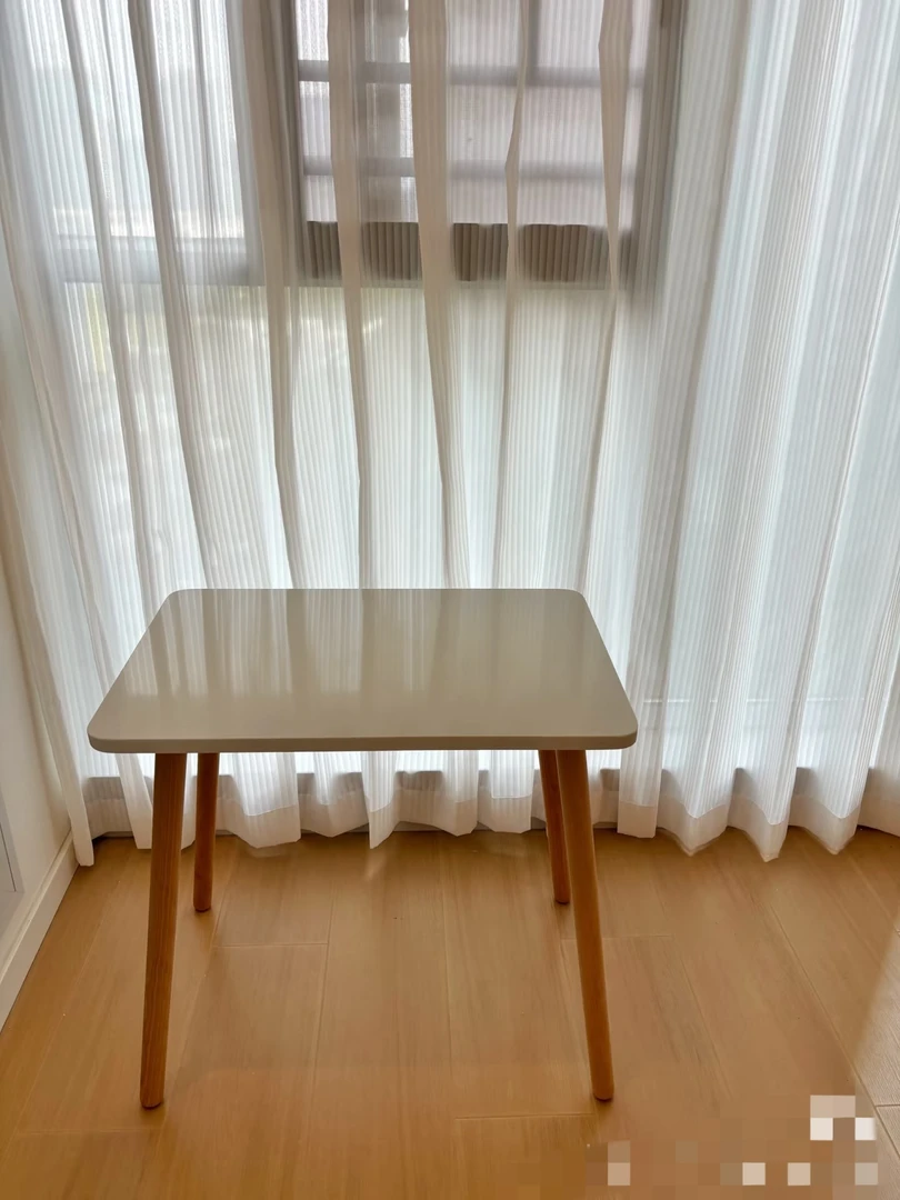 小桌子茶几简约耐磨石材台面家用长方形简易白色客厅