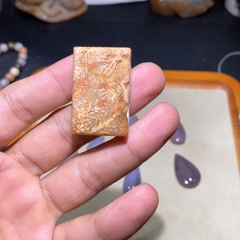 【闪购商品】硅化玉吊坠(不含链)未镶嵌
