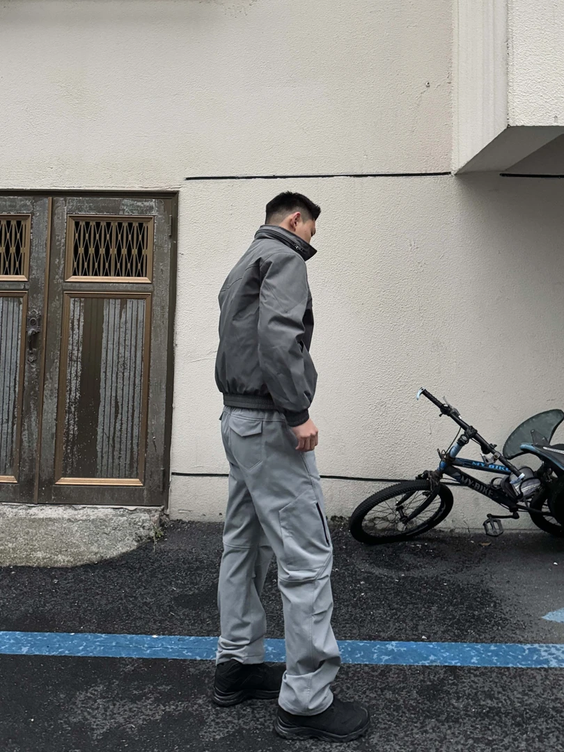 GTAL美式春夏口袋六处打褶功能休闲裤户外直筒透气弹力抽绳长裤