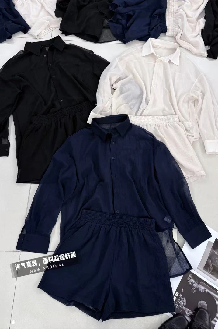 9359【PINGJIE】2025新款套装）时尚休闲潮流舒适百搭洋气套装