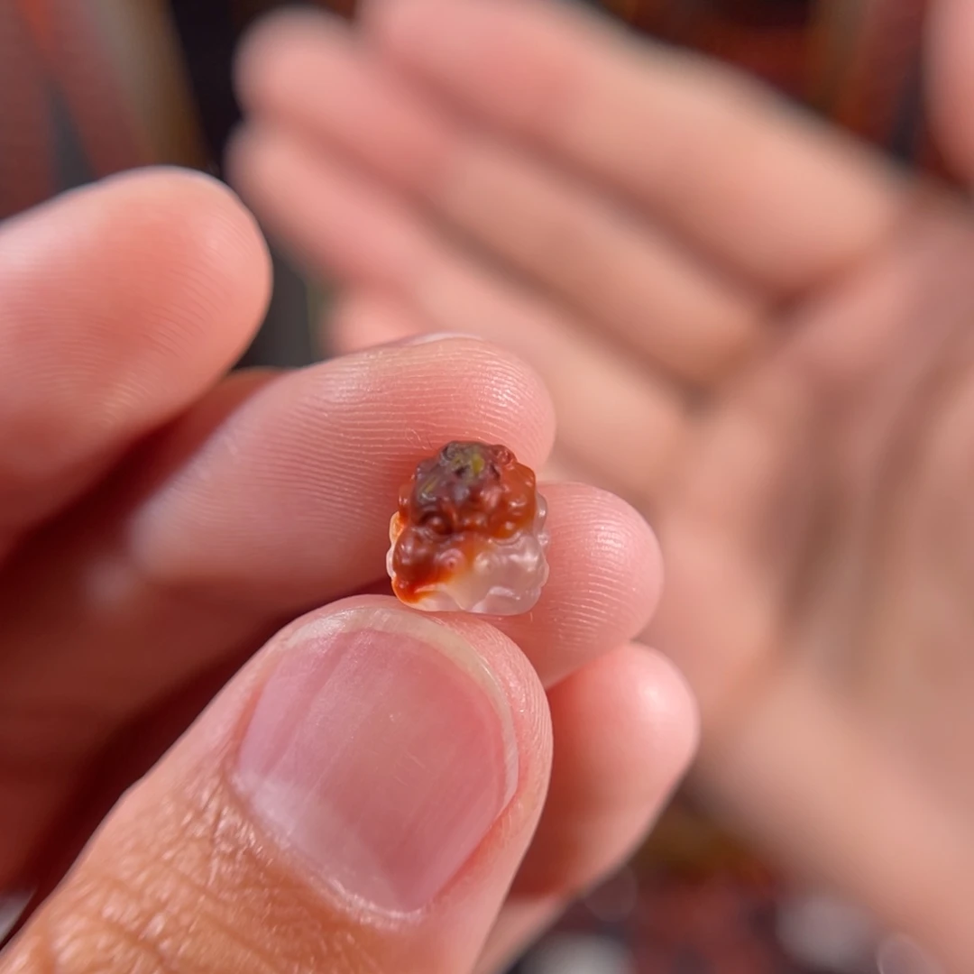 玛瑙/玉髓九口大鹏鸟7.9未镶嵌