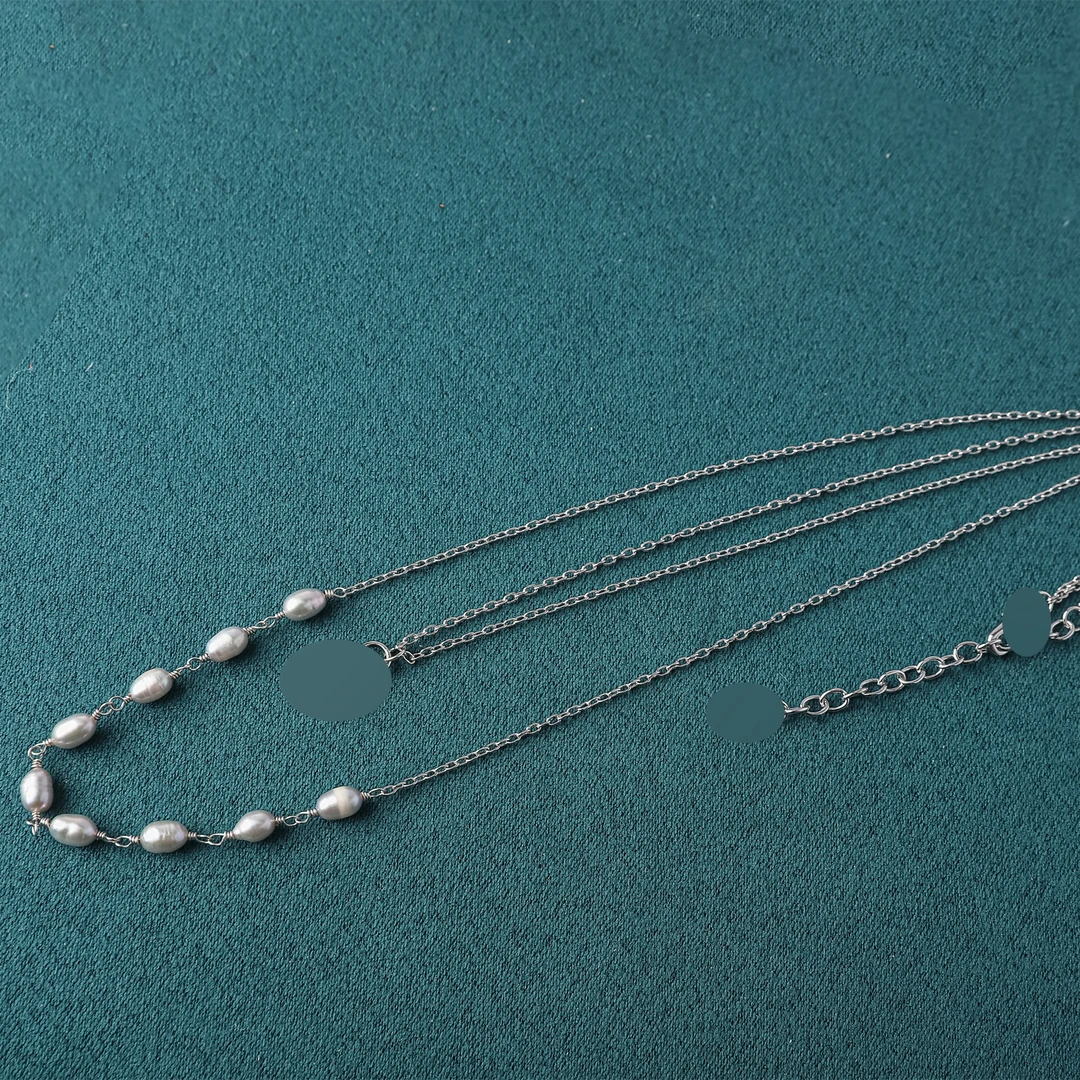 合金项链 244027-时尚素款饰品女轻奢高级感吊坠项链女气质锁骨链