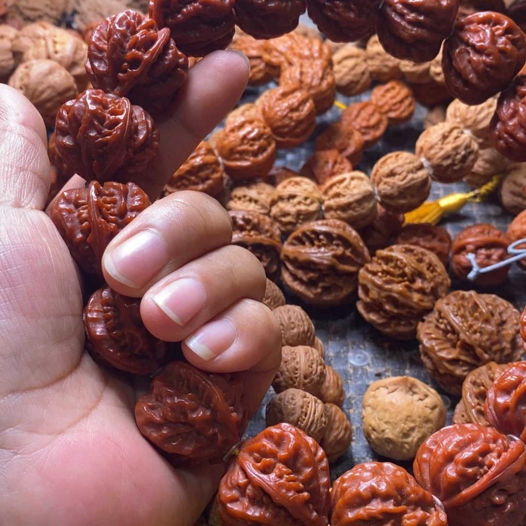 七***马吊坠文玩核桃爱心