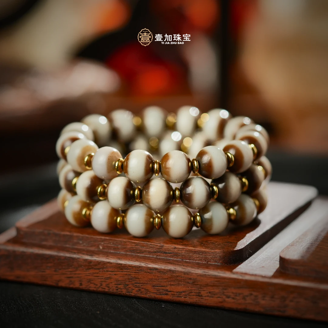 壹加林妹妹 | 玛瑙浅色药师手串多样性发一