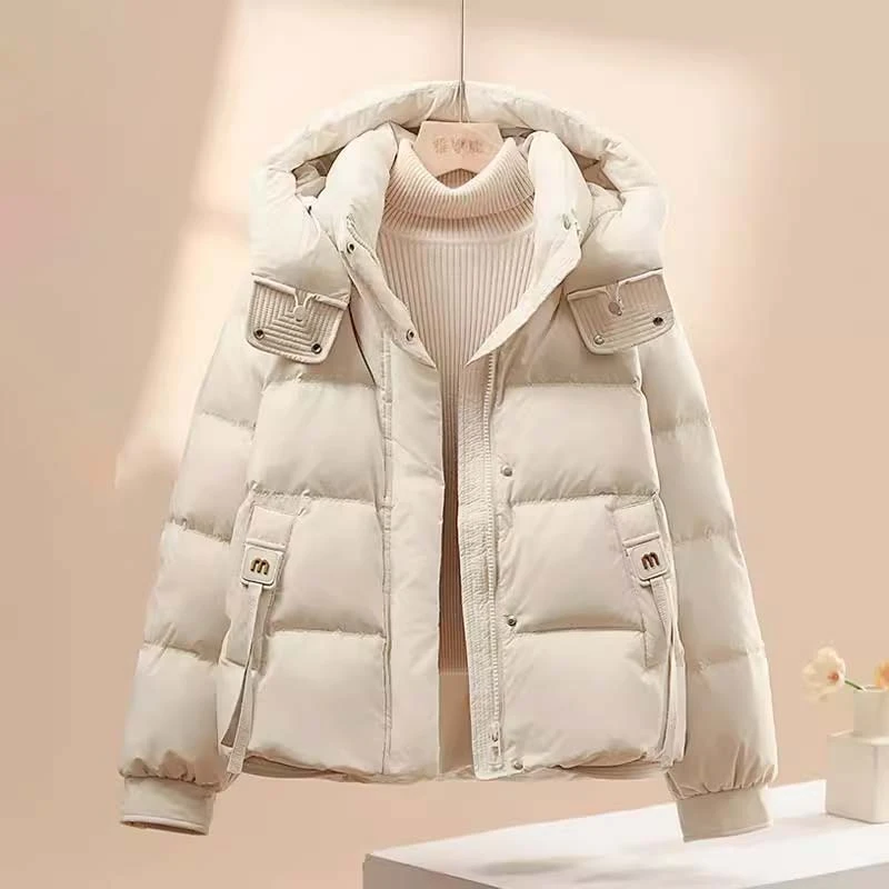 2025超火棉衣秋冬新款女装加厚时尚简约小个子面包服保暖短外套潮