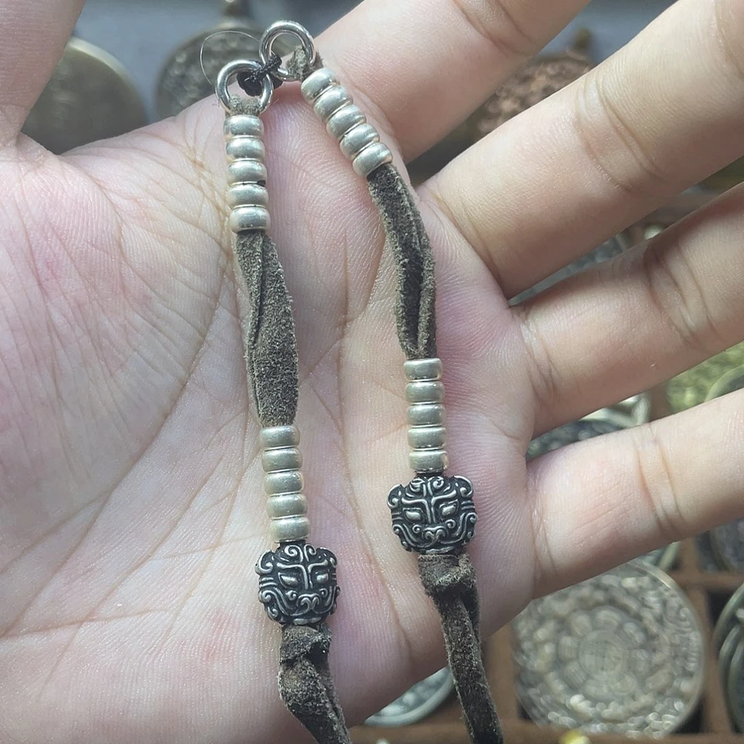 纯银支巴扎计数器一对