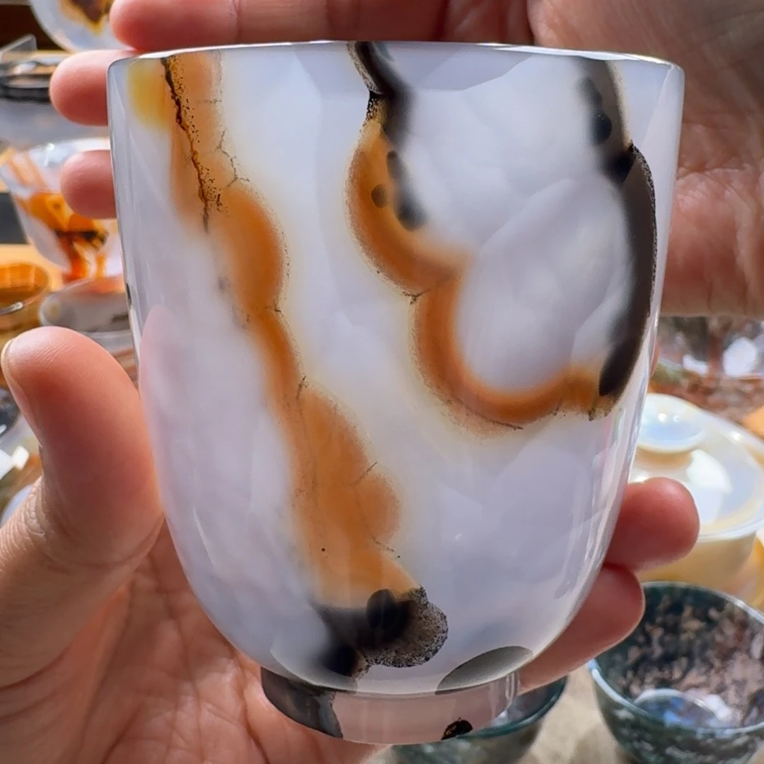 玛瑙/玉髓未镶嵌玛瑙茶杯160毫升