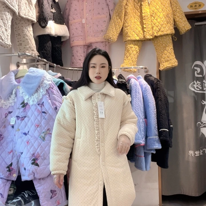 1️⃣单价可外穿加厚棉睡衣