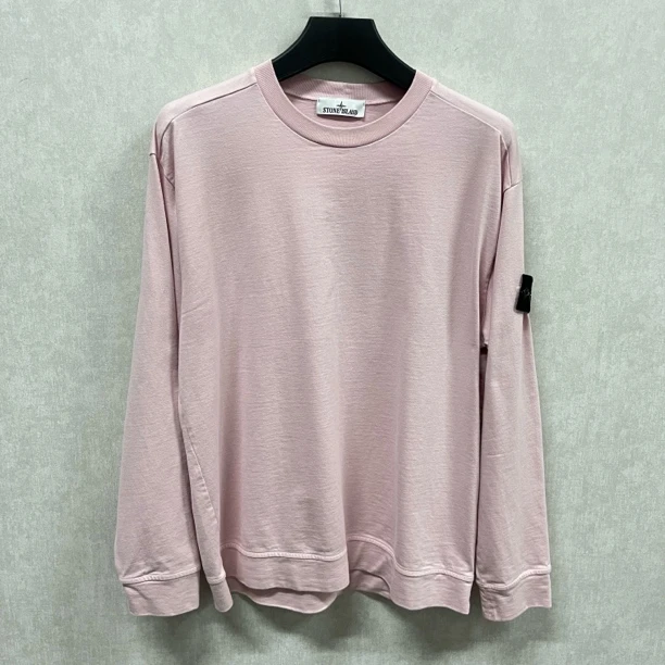 95新 STONE ISLAND 粉色石头岛卫衣 L码