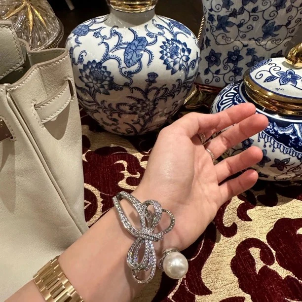 铜合金仿珍珠手镯 【9199】周年珍藏英｜经典原标克拉款CrownFrett