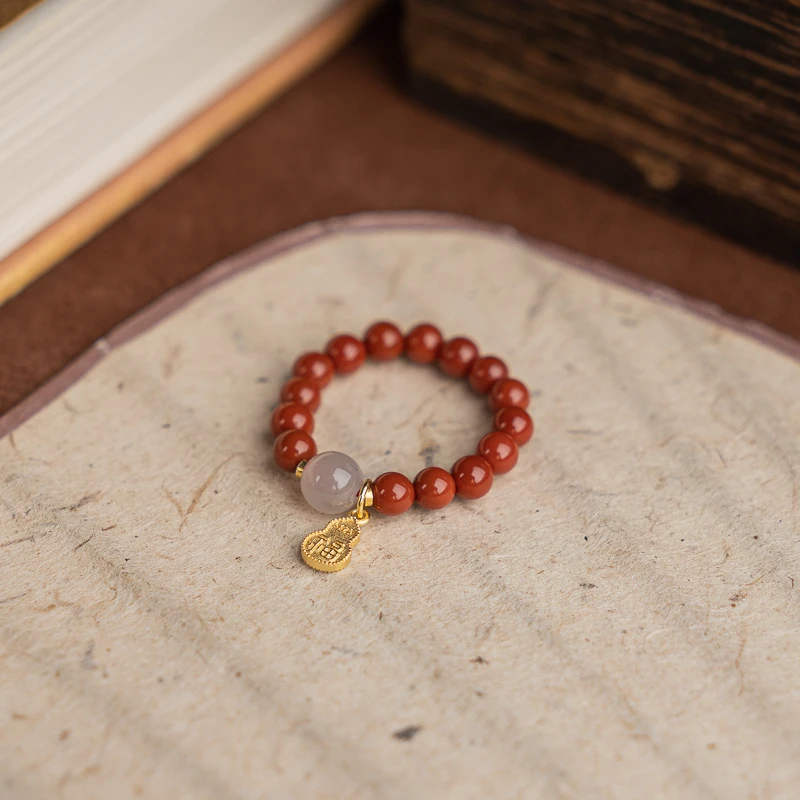XIANYUAN/仙源南红4mm葫芦戒指