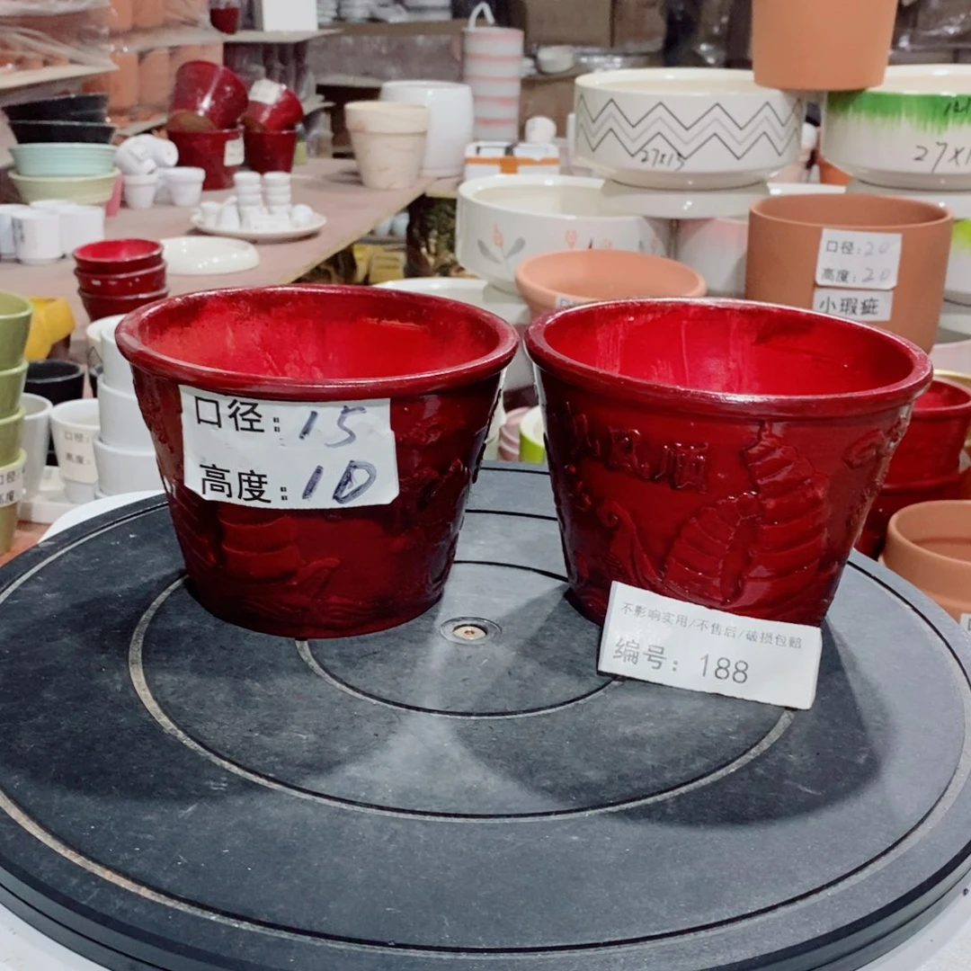 微瑕花盆-188-口15×10-2个