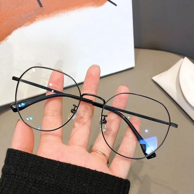 超轻纯欲风细框眼镜女近视可配度数防蓝光素颜显瘦高颜值男学生潮