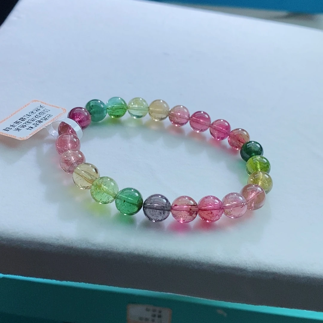 碧玺手链未镶嵌8mm左右