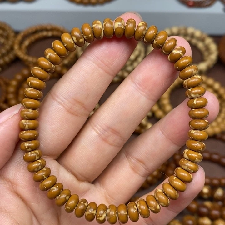 紫金鼠手串实心鼠花皮算盘卡47