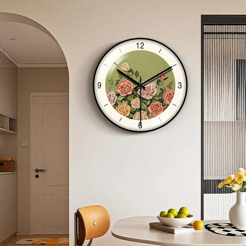 韦柯挂钟客厅2025新款北欧艺术时钟表挂墙高级感餐厅家用时尚钟表