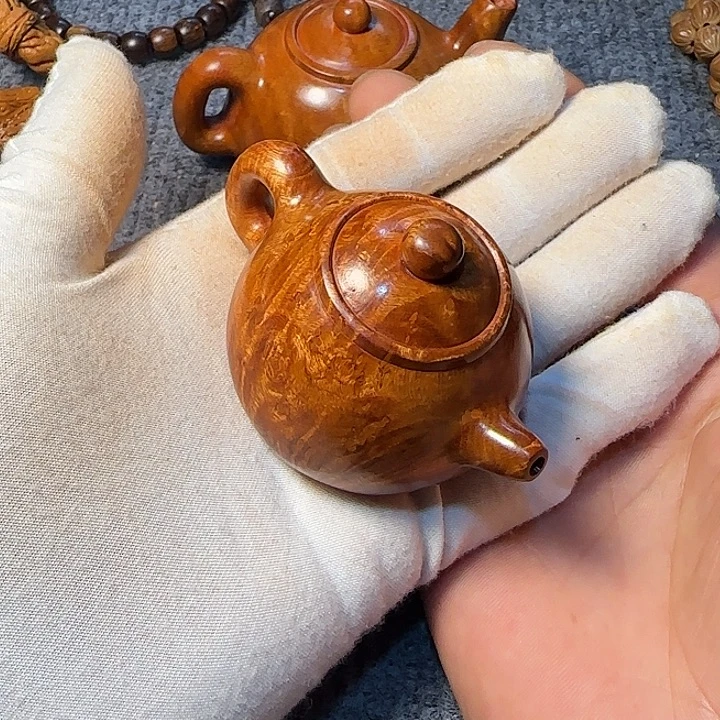 平***常木全陈化老料把件