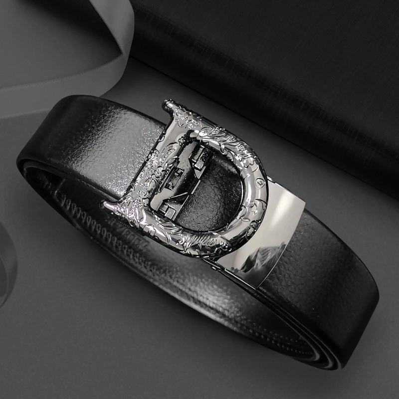 男士轻奢潮流休闲时尚百搭压花皮带8082LA-2【ZBJ】