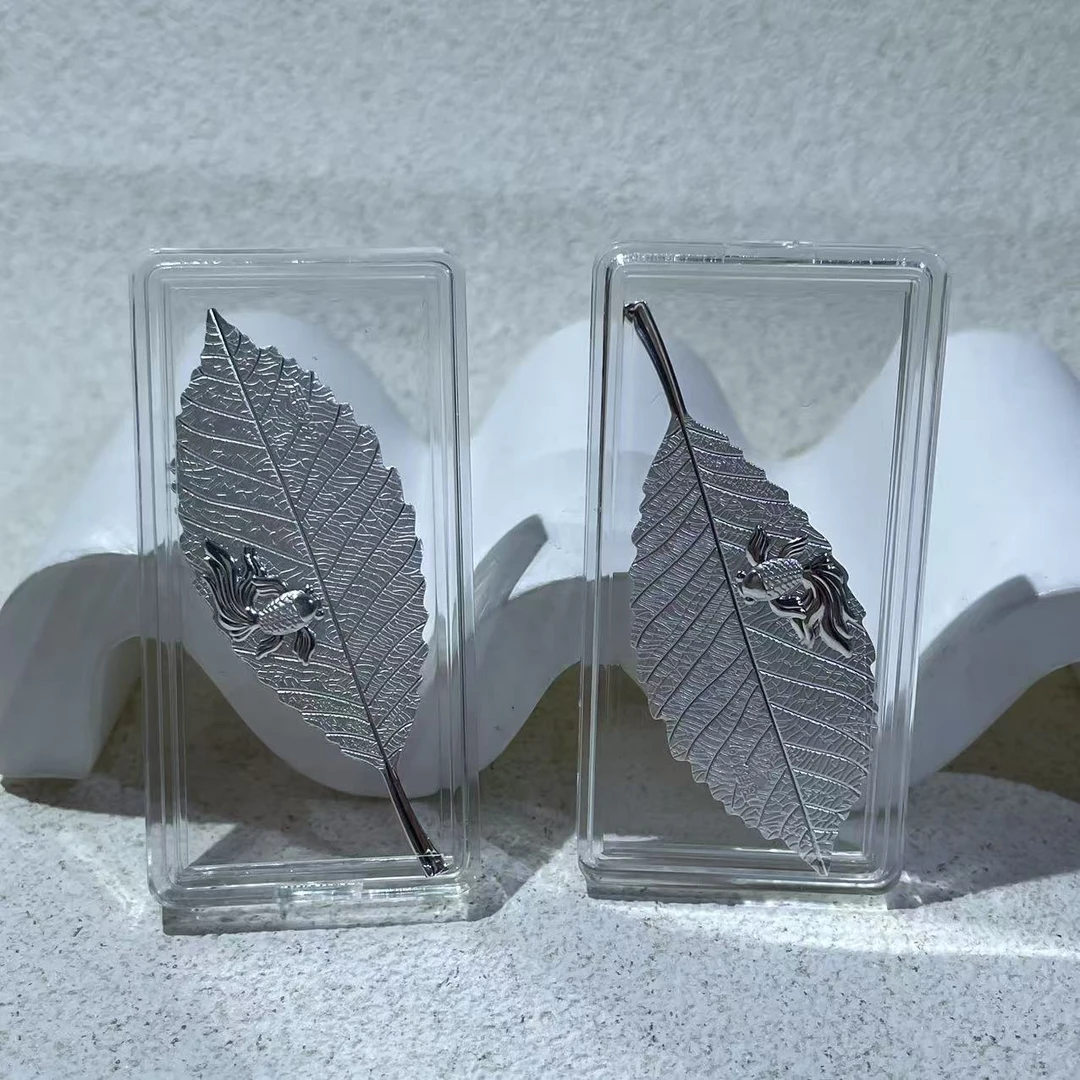 足银银制品 足银叶子茶宠多样性发其一@k