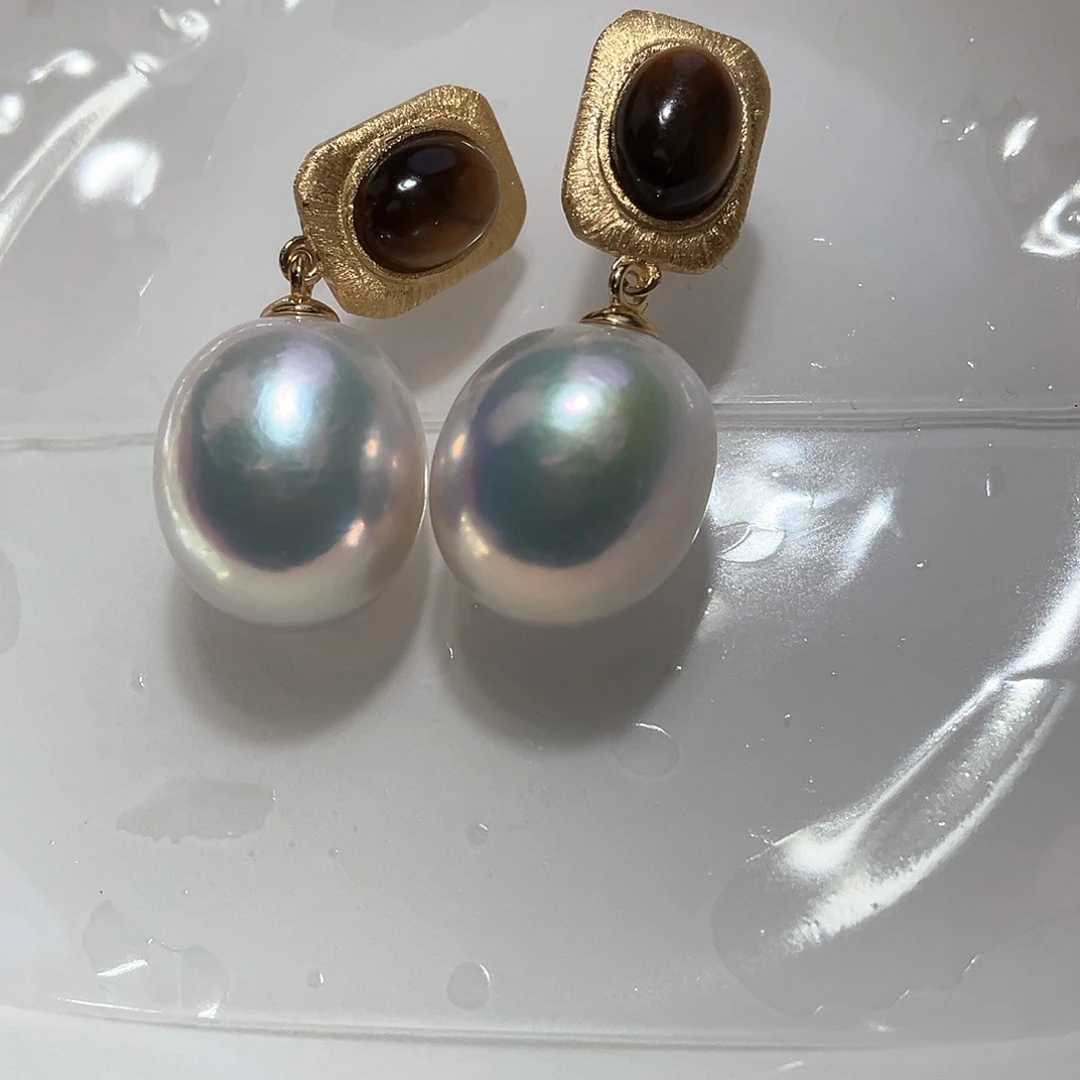 淡水珍珠耳饰未镶嵌1