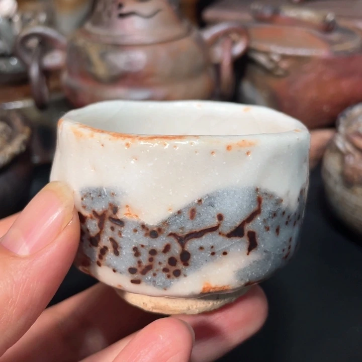 陶瓷林亮次志野杯子