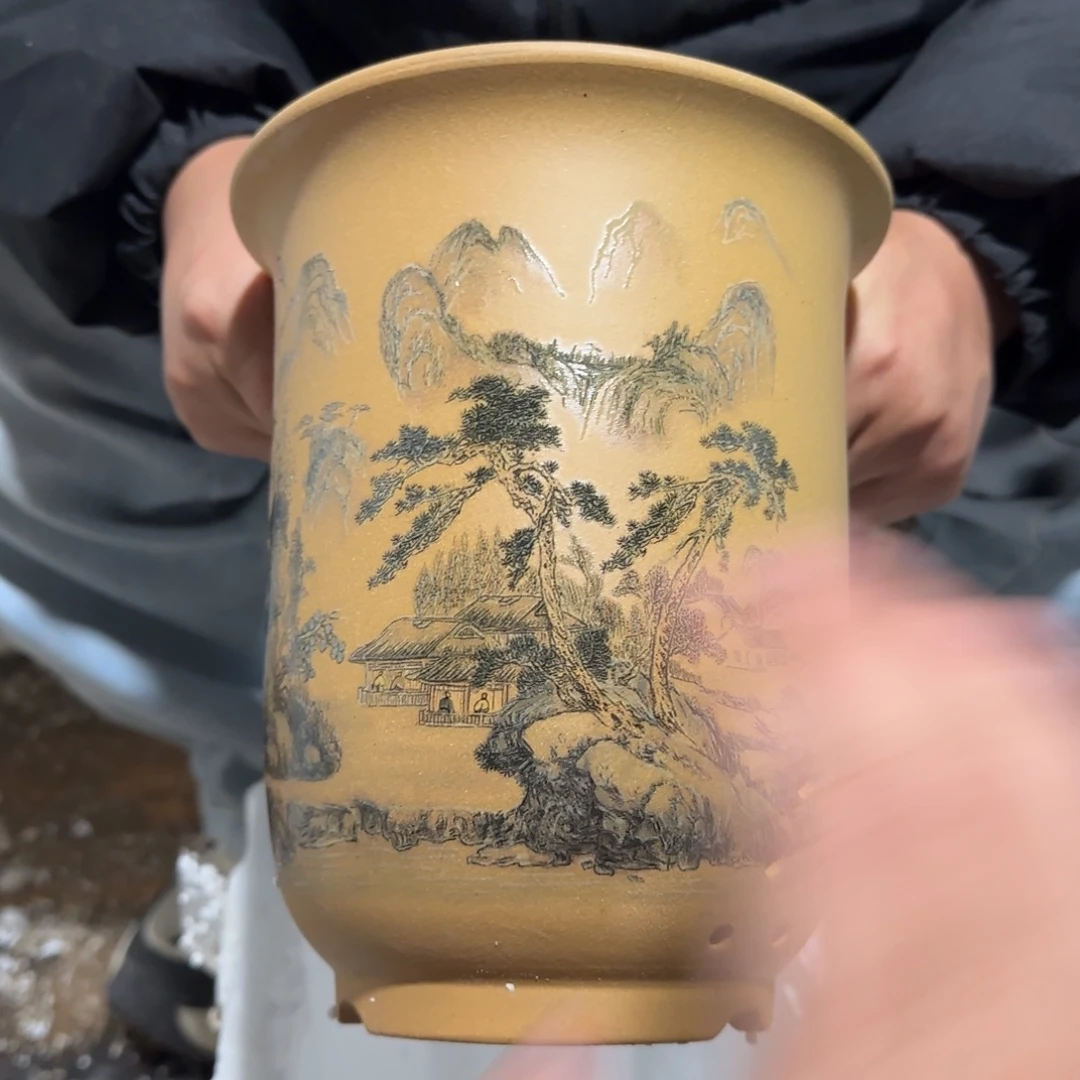 花盆紫砂口径17厘米