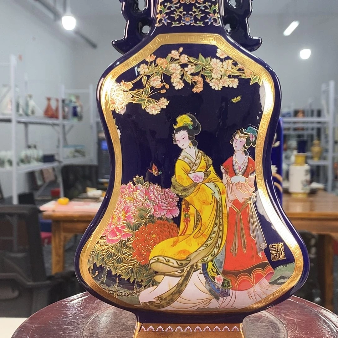 摆件景德镇陶瓷花瓶摆件