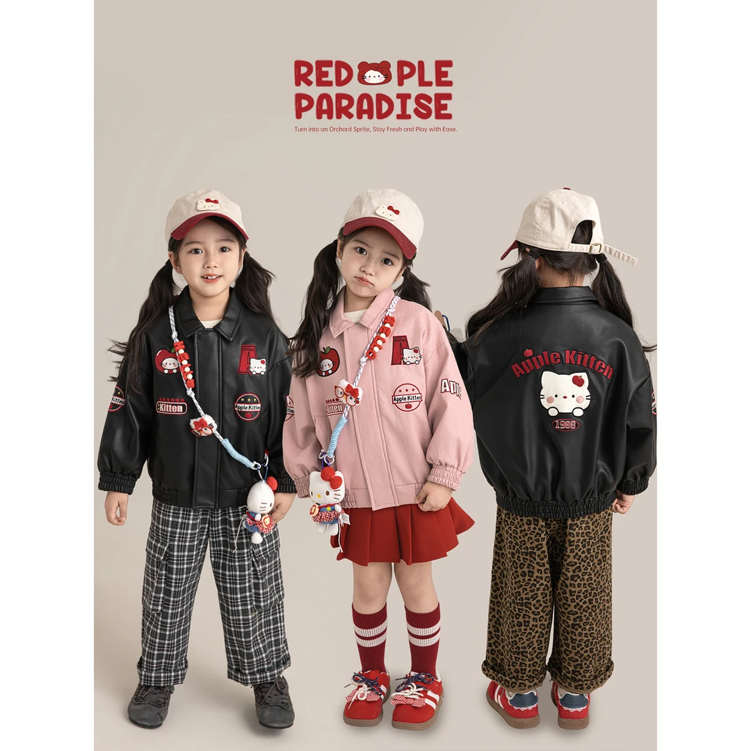 YOEHYAUL/幼悠幼悠【酷飒骑手】秋叁波甜酷机车风抗风保暖皮衣Q4166