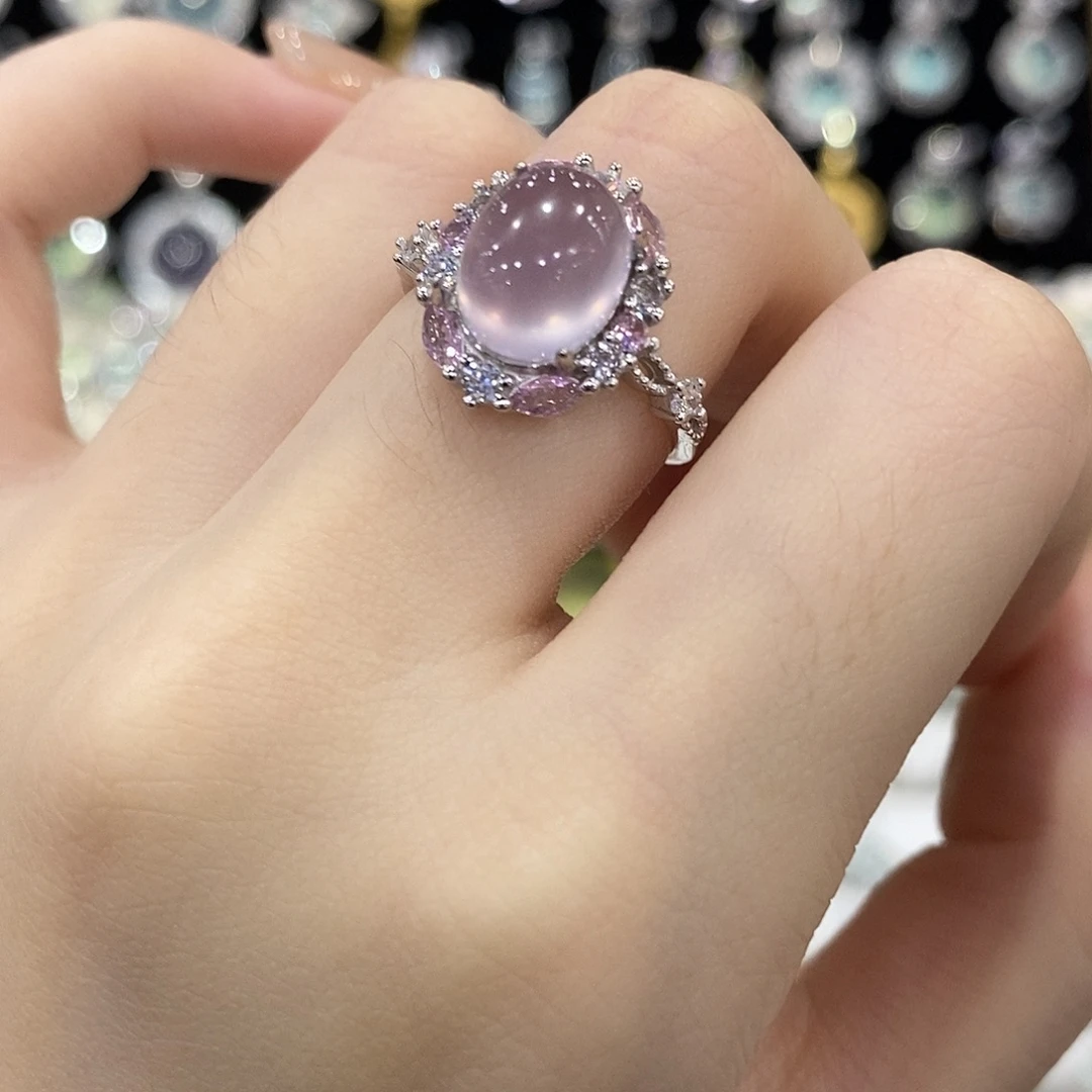 萤石银S925镶嵌戒指