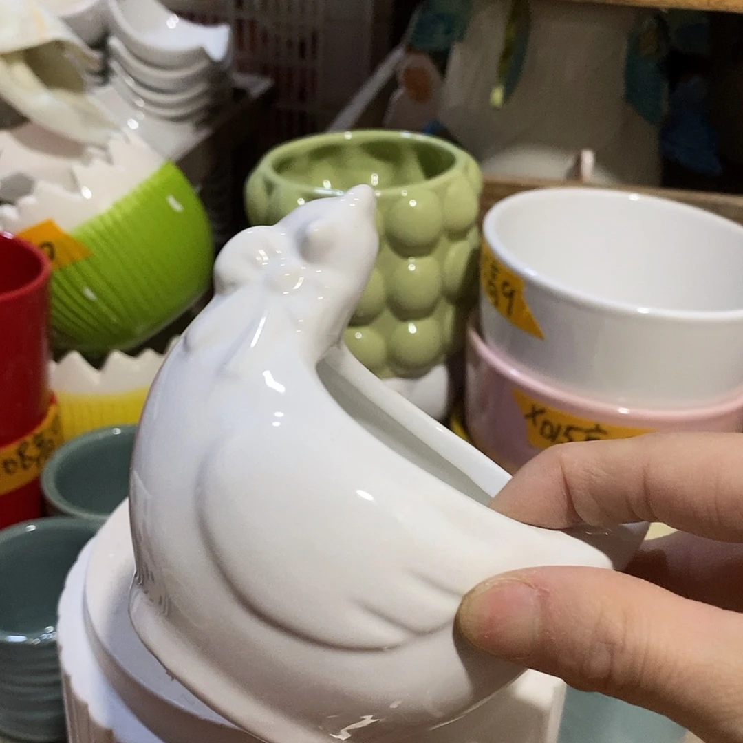 陶杯子陶盆有孔 瑕疵介意勿拍