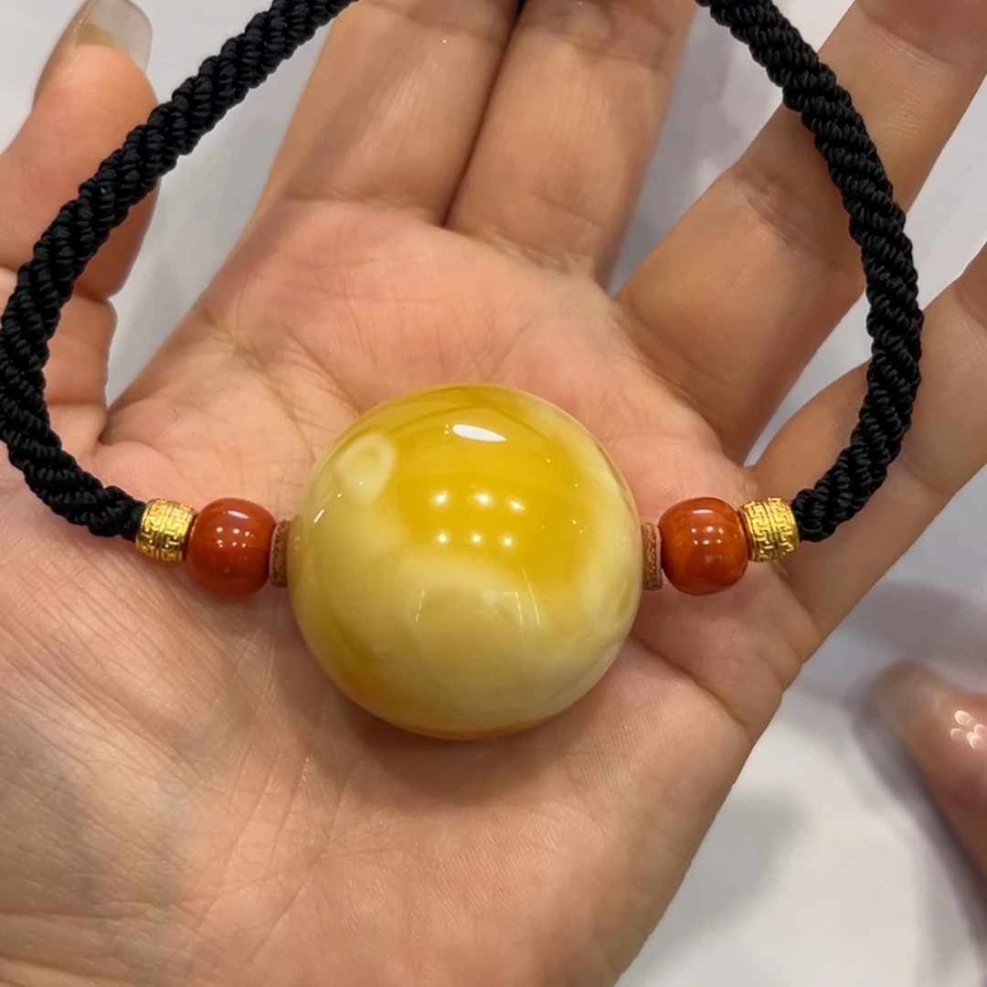 琥珀颈饰未镶嵌黄***?颈链