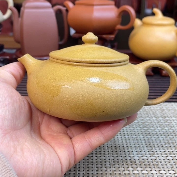 紫砂茶壶寒江湖手工制作