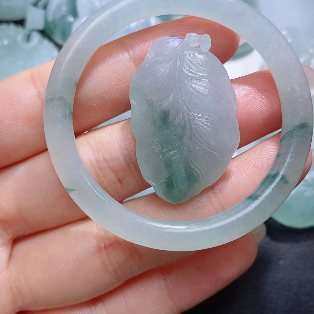 定制翡翠未镶嵌毛货付款后联系客服确认抛光