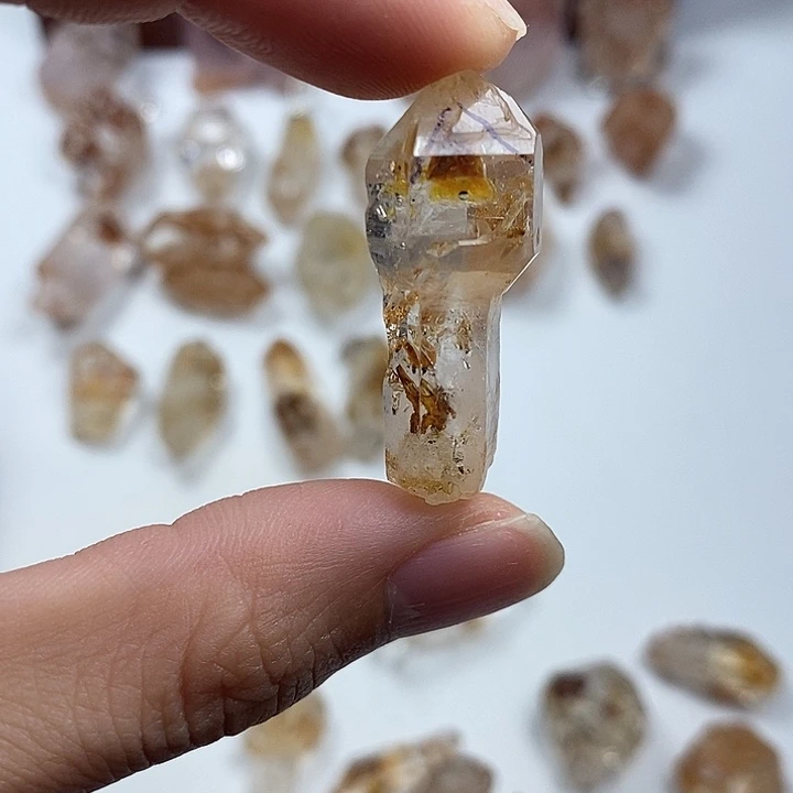 未镶嵌颈饰水晶油胆活胆开窗金中金