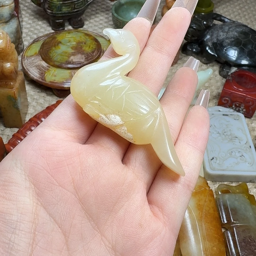 白玉菩提吊坠挂件