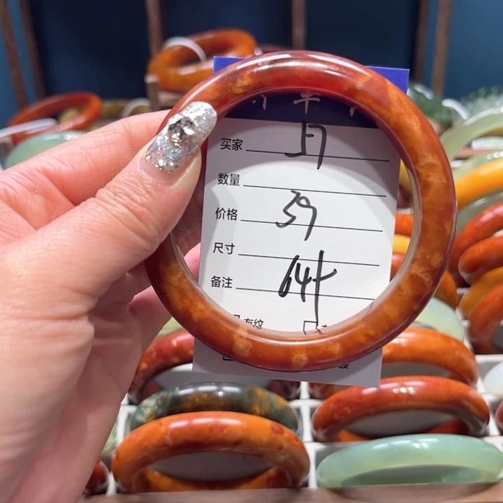 蛇纹石玉手镯未镶嵌如****6