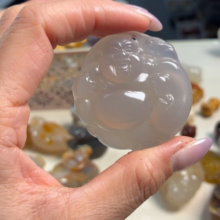 玛瑙/玉髓未镶嵌吊坠(不含链)