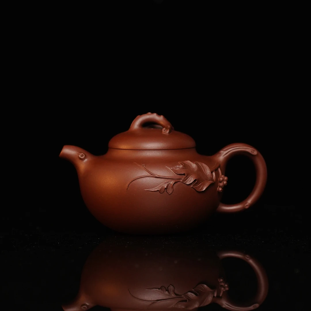 JCY-0162 非遗正品手工 季畅园 多子多福 紫泥 茶具 宜兴紫砂壶